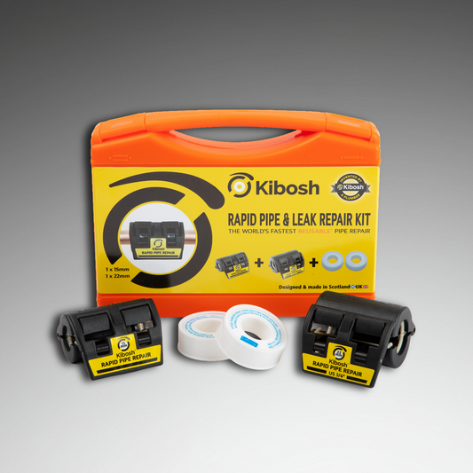 Kibosh Rapid Pipe & Leak Repair Kit KIBKITO-R
15mm 22mm/US 3/4"
Rapid pipe repair clamps