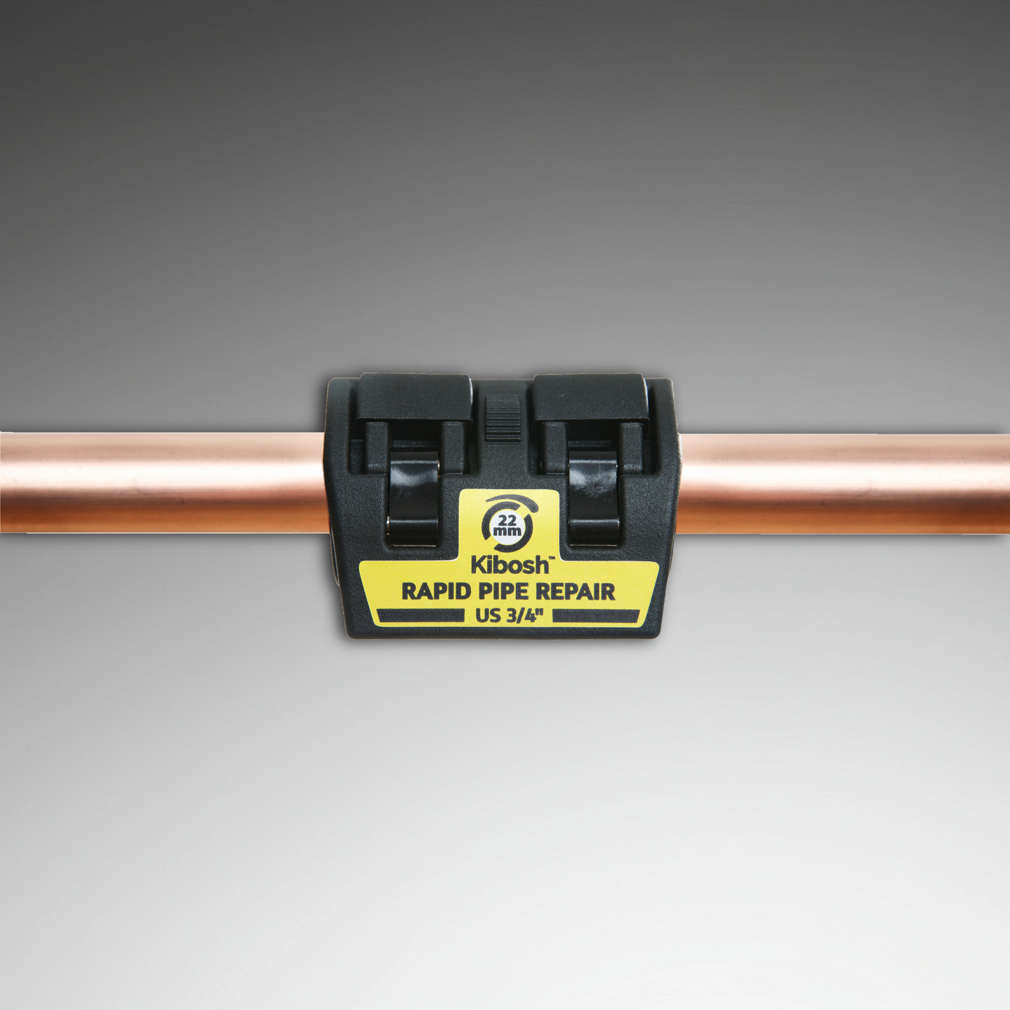 Kibosh rapid pipe repair clamp on copper pipe KIB22BK-R 22mm