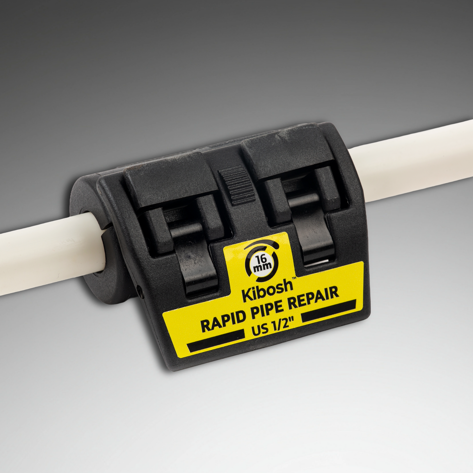 Kibosh rapid pipe repair clamp 16mm/US1/2"
pipe repair clamp emergency 
KIB16BK-R

